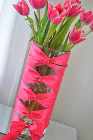 Diy Flower Vase Idea Corset Vase With Tulips Pink So Foxy Flower Vase Diy Flower Vases Decoration Diy Vase