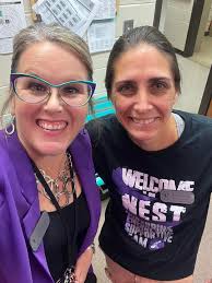 As we finish our first day, I want to give a shout-out to our District  staff for stopping by, checking in, and lending a hand throughout the day!  Superintendent Duke Bradley with