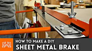 how to make a diy sheet metal brake