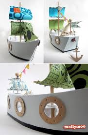 Cardboard Toys Diy Pirate Ship Cardboard Pirate Ship Cardboard Toys Crafts For Kids