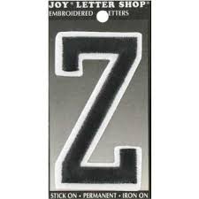 Compare prices for iron letters. Black Z 3 Embroidered Iron On Letter Hobby Lobby 21220