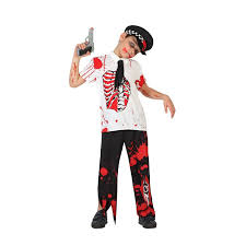 Un déguisement halloween pour garçon effrayant. Deguisement Policier Zombie Garcon 3 4 Ans Deguisements Izdeguiz