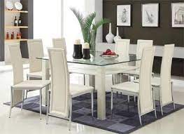 Atherton 5 Pc White Round Table Set Glass Dining Room Sets Modern Kitchen Tables Contemporary Dining Table