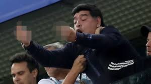 Image result for maradona at Russia 2018