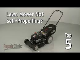 The crankshaft is connected to the blade shaft on your recoil start walk behind lawn mower, so if the pull cord is stuck, it could be because something is blocking the movement of the blade. Lawn Mower Not Self Propelling Repair Clinic