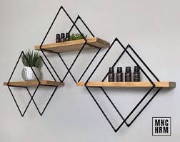 Check spelling or type a new query. Set Of 3 Diamond Shelves Wood Wall Art Free Shipping In 2021 Geometric Shelves Wall Shelves Design Modern Wall Decor