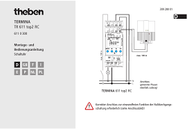 theben zeitschaltuhr tr 610 bedienungsanleitung le