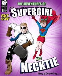 Today we're also learning how t. Custom Comic Book Cover Drawing Supergirl And Necktie