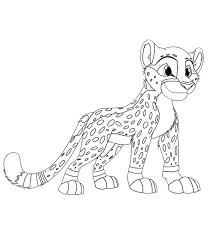 As seen on the pages, the structure of the big cat boasts of a slender body, spotted coat, deep chest. 25 Best Cheetah Coloring Pages For Your Little Ones