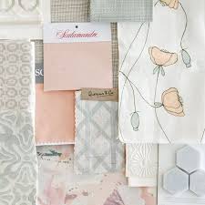 Interior Design Mood Board Blue And Peach Lindsay Cowels Wall Covering Blue Print Interiors Blueprintstore Com Sfumature