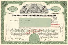 National Cash Register Company 1970 S Ncr National Cash Register Stock Certificates Automated Teller Machine