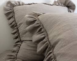 25.5 x 20 with 2 ruffle border. Ruffled Euro Sham Etsy