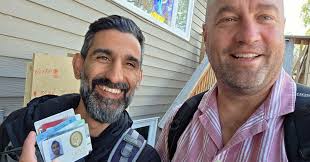 This was a fun little find the other day, and reunited with its owner some  15 years later. Shahin lost his wallet while trying to impress his wife  with his kayak skills.