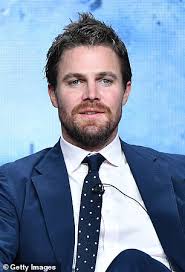 Actor stephen amell photograph by arno frugier. Stephen Amell Backs Up Grant Gustin In Condemning Hartley Sawyer S Posts That Got Him Fired Daily Mail Online