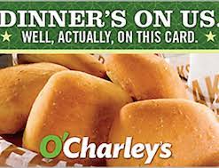 Total was $79.99 and i got $4 off for using my debit target red card. O Charley S Gift Card Discount Restaurant Gift Cards Cards2cash