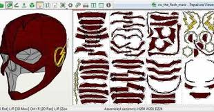 Photo The Flash Mask Papercraft Via Papermau 002 Zpsqhghrvmk Jpg Hero Wallpaper Paper Models Paper Crafts