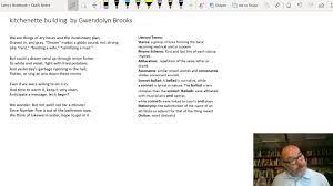 Kitchenette building poem summary generator bot. Kitchenette Building By Gwendolyn Brooks Youtube