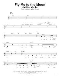 Thank's for the kind words ! Fly Me To The Moon In Other Words Pro Vocal Print Sheet Music