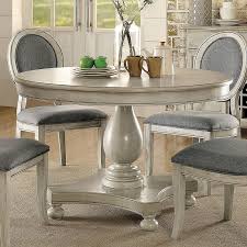 Dining table for kitchen dining room: Siobhan Round Dining Room Set Antique White Furniture Of America Furniture Cart
