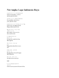 Kita lihat notasi angkanya di bawah ini. Not Angka Lagu Indonesia