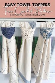 Keep your hands clean and dry in style. Modern Crochet Kitchen Towel Topper Crochet Kitchen Towels Modern Crochet Crochet Towel Topper