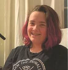 Missing 16-year-old Isabella Townsend (5'4 170lbs). Last seen in the Towson  area with red/pink hair wearing a multicolored hooded sweatshirt, and white  sweatpants. Anyone with information is requested to call 911 or