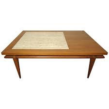 Add style to your home, with pieces that add to your decor while providing hidden storage. Mid Century Coffee Table With Marble Insert By John Widdicomb For Sale At 1stdibs