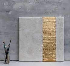 Gold Leaf White Abstract Painting Gold 40x30x1 5 Cm Structure Picture Mixed Media Gold En 2020 Peinture Abstraite Peintures Art Abstrait Art Mural Contemporain
