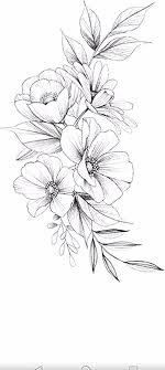 25 Schone Blumenzeichnung Informationen Ideen Flowertattoos Flower Tattoo Designs Beautiful Flower Drawings Flower Tattoo Drawings Flower Art Drawing