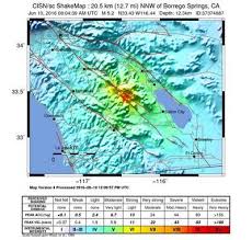 Strong Quake Felt Across San Diego County Borrego Springs Earthquake Southern California