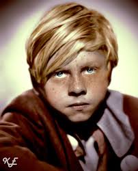 Probably because his paternal grandmother has blonde hair and blue eyes and his mother probably has blue eyes in her family. Mickey Rooney Hollywood Legends Movie Stars Hollywood