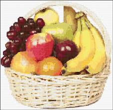 Fruit Basket 29 1831 Cross Stitch Fruit Cross Stitch