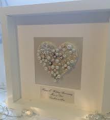 Framed Luxury Pearl 30th Wedding Anniversary Artwork Gift Present Keepsake 30th Wedding Anniversary Diamond Wedding Anniversary Gifts Anniversary Frame