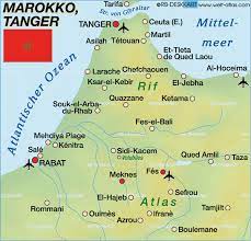 Marokko hat seine grenze zu ceuta faktisch geöffnet und damit eine massenflucht ausgelöst. Karte Von Marokko Tanger Region In Marokko Welt Atlas De