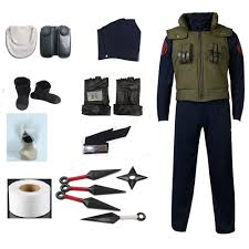 Will be calculated when item is selected. Naruto Kakashi Hatake Cosplay Costume Full Set Mask Headwear Gloves Costume Colorcard De
