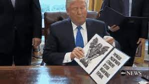 The internet is just starting to give the photoshop treatment to pictures and video of trump holding up a signed executive order, but we'd be remiss if we didn't share the small but bigly big league selection that. The Internet Is Hilariously Trolling Trump S Executive Orders And It S Impossible Not To Laugh At 90 Pics Bored Panda