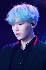 Bildresultat For Min Yoongi Blue Hair Yoongi Blue Hair Suga Yoongi