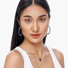 Brincos de argola com contas para mulheres