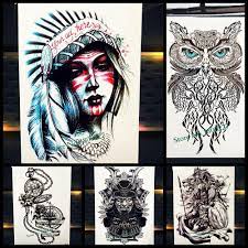 More often men decide to get a tattoo in order to give a full play to their brutality, determination, courage and romance. Buy 1pc Unique Indian Tribal Tattoo Waterproof Feather Queen Crown Body Art Flash Arm At Affordable Prices Free Shipping Real Reviews With Photos Joom