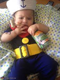 Popeye The Sailor Man Baby Popeye Costume Baby Halloween Costumes Halloween Kids