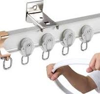 Hand Bending Rails Bending Curtain Track, Easy To Cut, Ceiling Wall Mount  Curtain Tracks Rods System With Roller And Bracket For Hang Window  Curtains, ...
