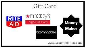Enter coupon code in the have a promo code box on the shopping cart page to save on your next order at bloomingdales.com. Rite Aid Gift Card Moneymaker Starting 3 24