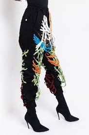 Akira Cotton String Me Up Joggers In Black Lyst