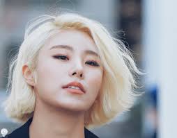 Straight hair that's short is short hair shows off the architecture of the haircut, hiding nothing. Kpop Girl And Hairstyle Image 6658096 On Favim Com