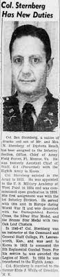 Maj General Ben Sternberg (1914-2004)