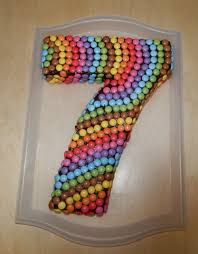 Smartiekuchen Zum 7 Geburtstag 7 Geburtstag Geburtstag Geburtstag Kuchen