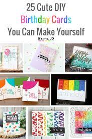 The thrifty ginger suggests cutting out paper balloons and banner flags and then using pieces of coloured string to actually make a little pop up party scene when the card opens. 25 Cute Diy Birthday Cards You Can Make Yourself Birthday Cards Diy Card Making Birthday Simple Birthday Cards