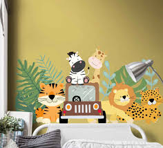 Maybe you would like to learn more about one of these? Adesivo Murale Testata Letto Set Di Animali Da Safari Con Leone Z Tenstickers