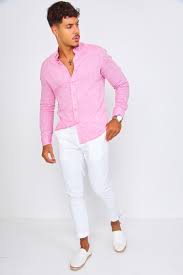 Pantalon chino blanc en coton, légèrement stretch pour un confort optimal. Pantalon Chino Blanc Uni Brentiny Paris