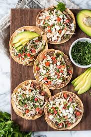 Slow Cooker Salsa Verde Chicken Tostadas Isabel Eats